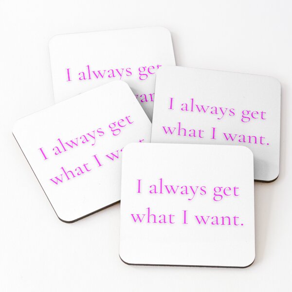 Item preview, I Always Get What I Want Bold Manifestation Quote Print designed and sold by EvelynKarina.