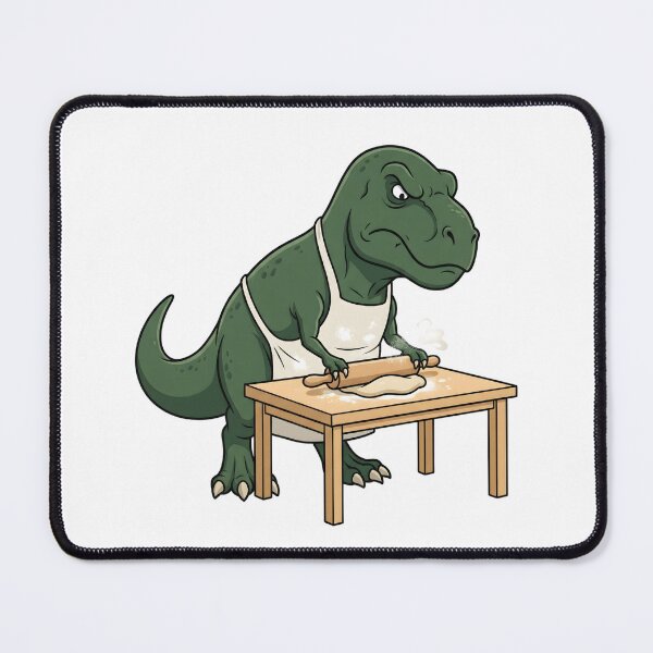 Item preview, Funny T-Rex Baker Struggling to Roll Dough with Short Arms designed and sold by Kvarny.