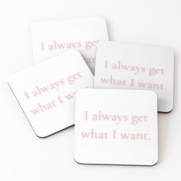 Item preview, I Always Get What I Want Bold Manifestation Quote Print designed and sold by EvelynKarina.
