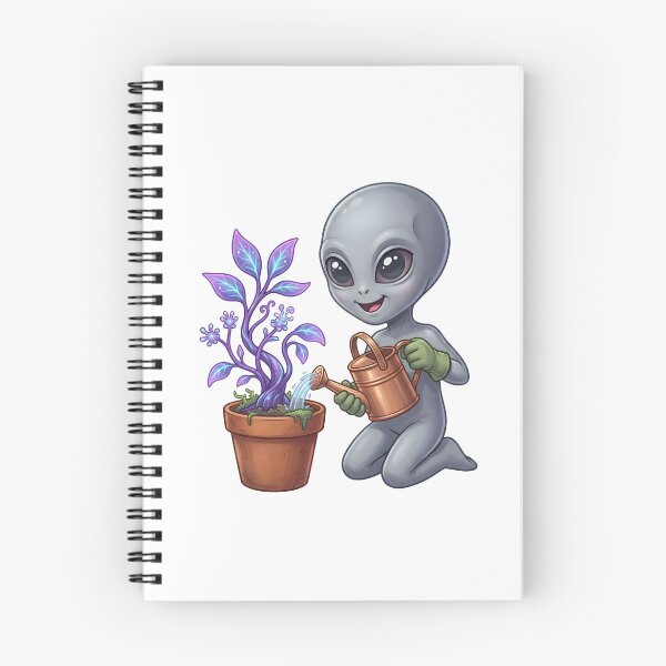 Item preview, Cute Alien Gardening Weird Glowing Purple Plant designed and sold by Kvarny.