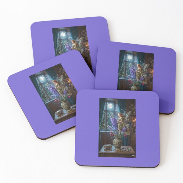 Item preview, ​The Moonlit Fairy of the Delphiniums. designed and sold by JoyNest = "The nest of joy".