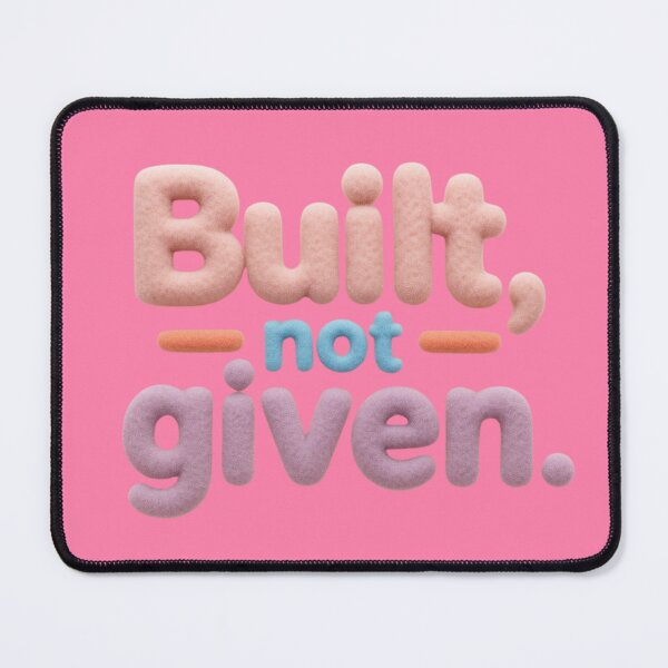 Item preview, “Built, not given.” designed and sold by Grixel's Paang Gala Shop.