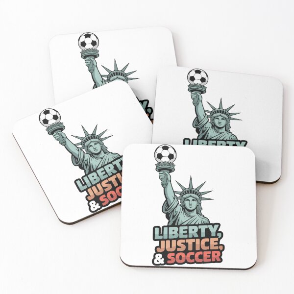 Item preview, Statue of Liberty Soccer 2026 Liberty Justice and Football Mascot designed and sold by PixelWaveBD.
