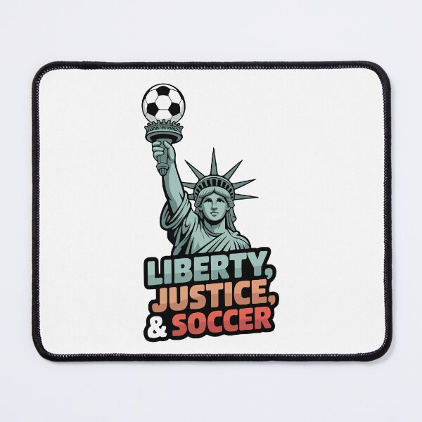 Item preview, Statue of Liberty Soccer 2026 Liberty Justice and Football Mascot designed and sold by PixelWaveBD.