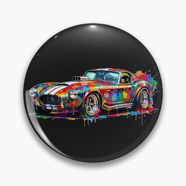 Item preview, Psychedelic Shelby Cobra Daytona Paint Splatter Art designed and sold by rgagliardi2017.