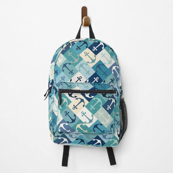 Item preview, anchor herringbone blue designed and sold by scrummy.