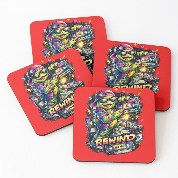 Item preview, Neon Rewind 90s Turtle. designed and sold by Nika Art Studio.