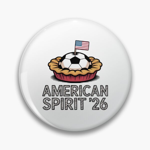 Item preview, American Spirit 2026 Apple Pie Soccer Patriotic Summer Design designed and sold by PixelWaveBD.