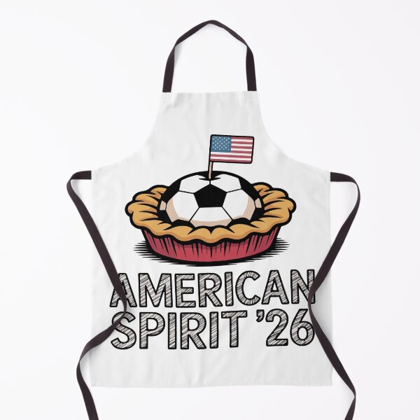 Item preview, American Spirit 2026 Apple Pie Soccer Patriotic Summer Design designed and sold by PixelWaveBD.