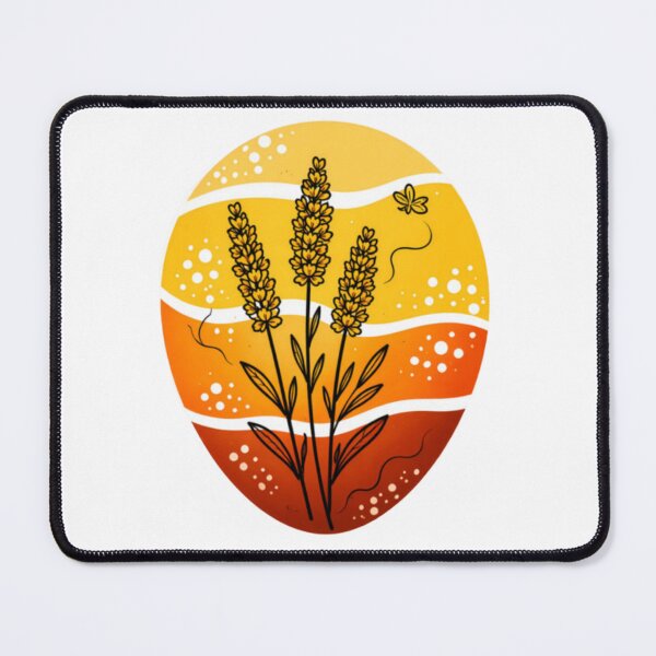 Item preview, Golden Wildflower Warm Abstract Illustration designed and sold by TintaraGardenCo.