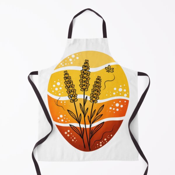 Item preview, Golden Wildflower Warm Abstract Illustration designed and sold by TintaraGardenCo.