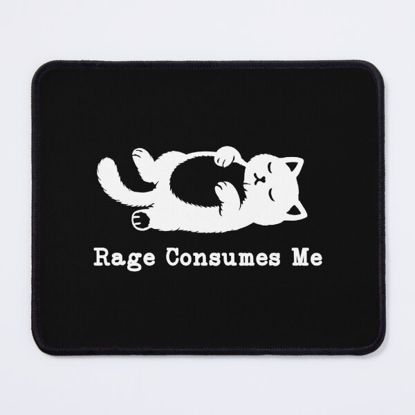 Item preview, Rage Consumes Me,Funny Cat Meme designed and sold by CloudyPress.