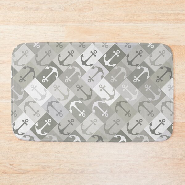 Item preview, anchor herringbone mono designed and sold by scrummy.