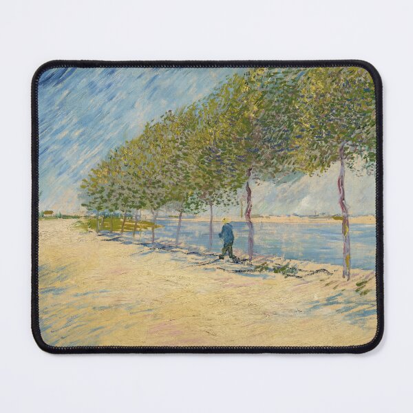 Item preview, Along the Seine by Vincent van Gogh: Post Impressionist Landscape Poster designed and sold by artofuniverse.