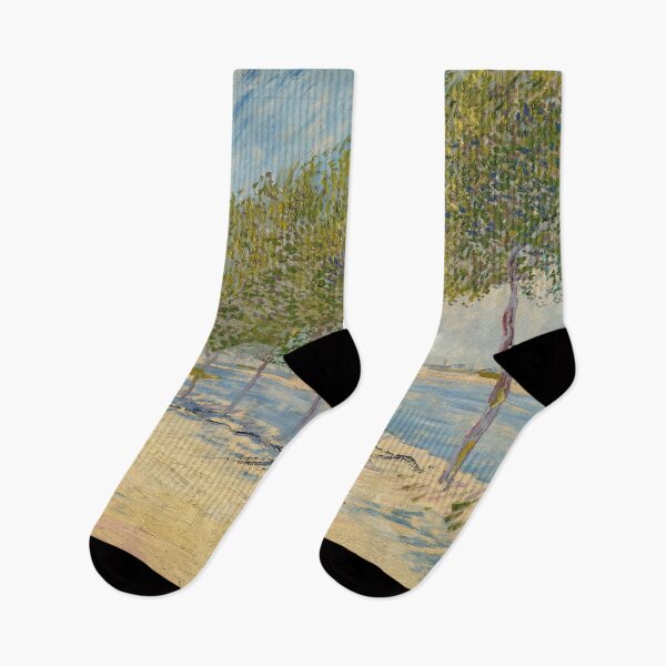 Item preview, Along the Seine by Vincent van Gogh: Post Impressionist Landscape Poster designed and sold by artofuniverse.