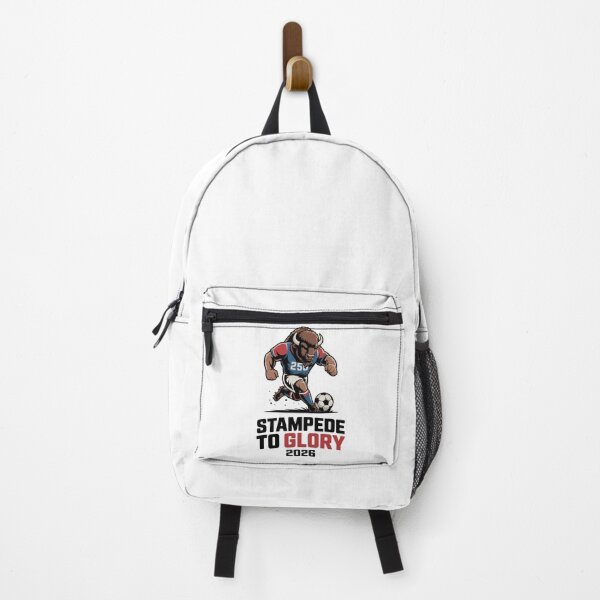Item preview, Buffalo Soccer Mascot Stampede To Glory 2026 USA 250 designed and sold by PixelWaveBD.