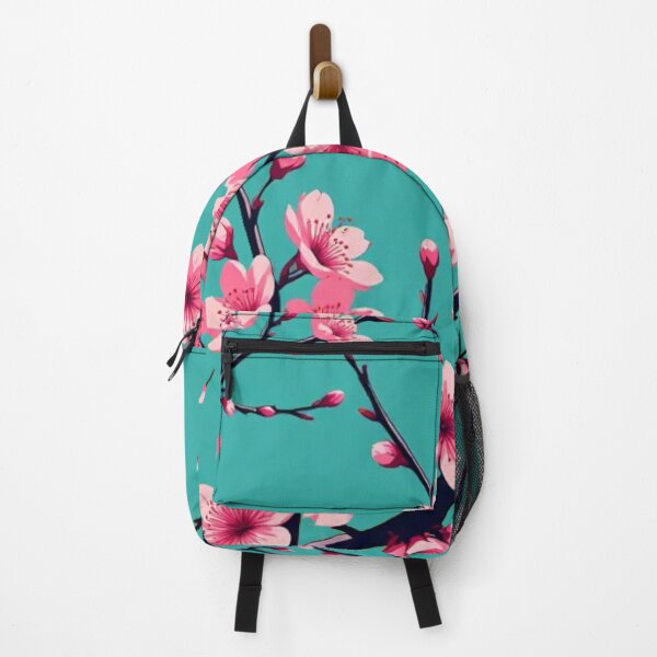 Item preview, Sakura Serenity: Teal Hanami Floral Pattern designed and sold by Jimakmo.