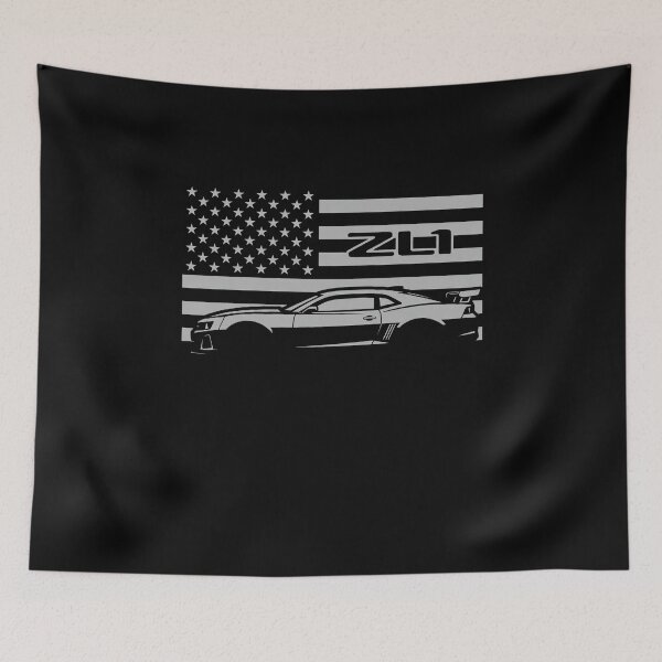 Item preview, Camaro ZL1 American Flag Performance Car Graphic Tee designed and sold by TheArtOfCar.