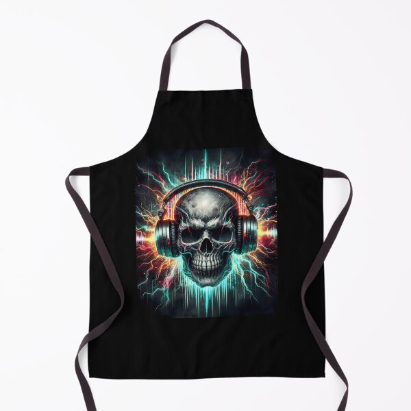 Item preview, Music Is Power – Neon Skull DJ designed and sold by Art-Arcade6.