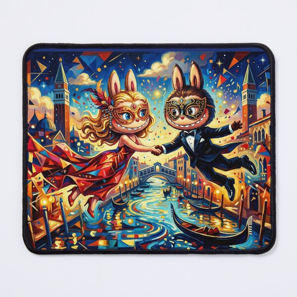 Item preview, Labubu Masked lovers in Venice. designed and sold by Natalia-Vlad.