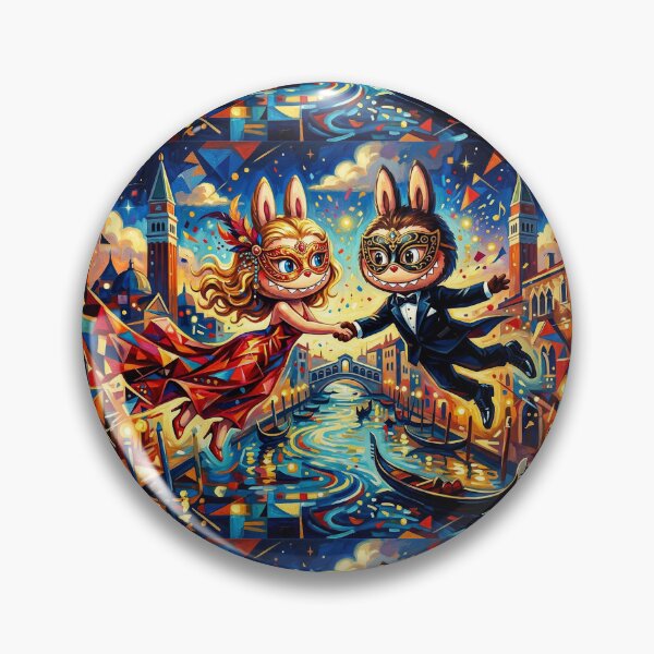Item preview, Labubu Masked lovers in Venice. designed and sold by Natalia-Vlad.