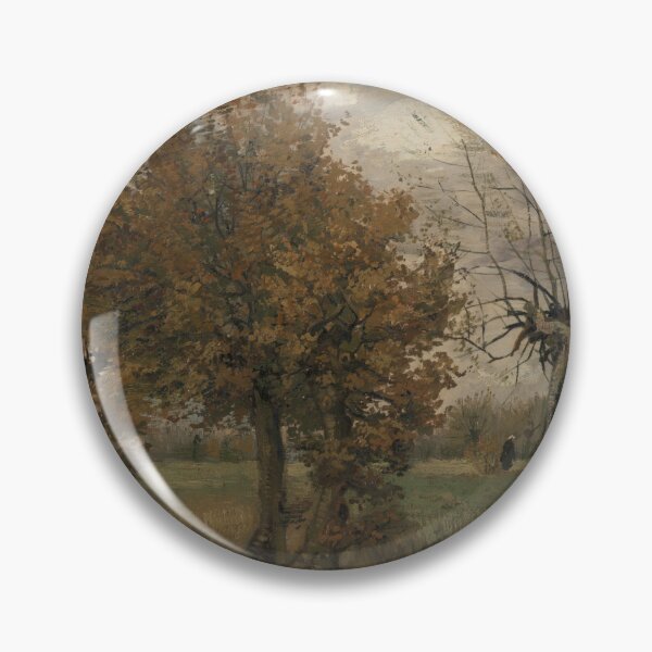 Item preview, Autumn Landscape by Vincent van Gogh: Serene Post Impressionist Country Scene designed and sold by artofuniverse.