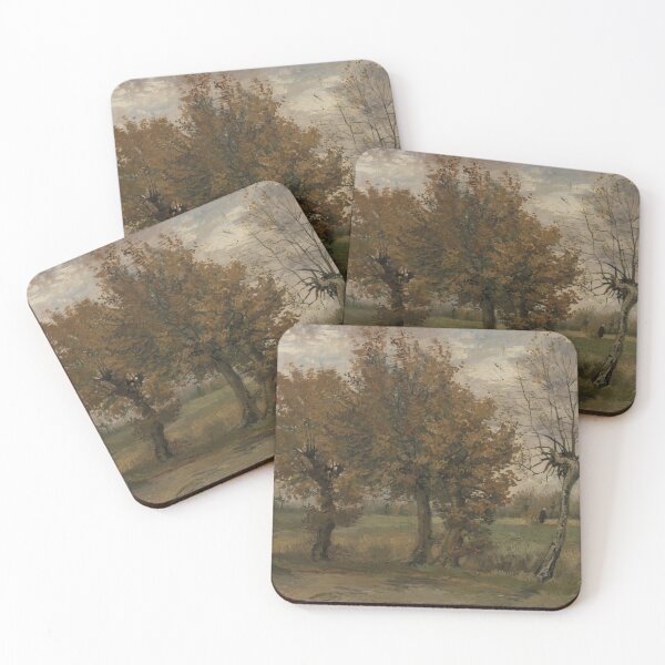 Item preview, Autumn Landscape by Vincent van Gogh: Serene Post Impressionist Country Scene designed and sold by artofuniverse.