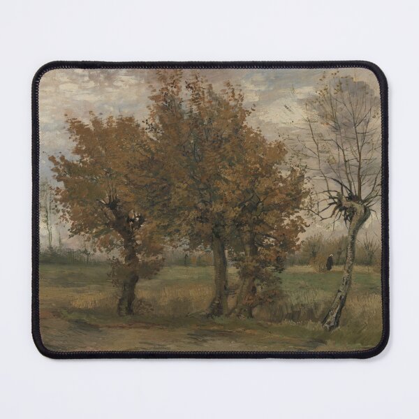 Item preview, Autumn Landscape by Vincent van Gogh: Serene Post Impressionist Country Scene designed and sold by artofuniverse.