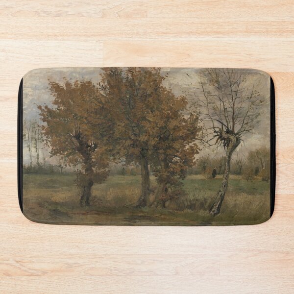 Item preview, Autumn Landscape by Vincent van Gogh: Serene Post Impressionist Country Scene designed and sold by artofuniverse.
