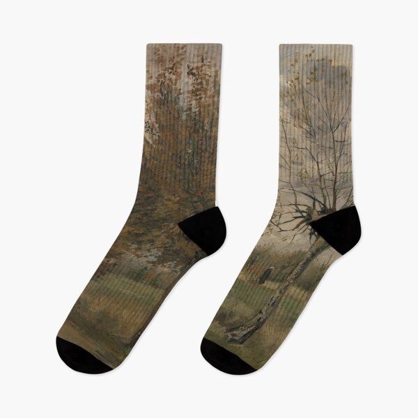 Item preview, Autumn Landscape by Vincent van Gogh: Serene Post Impressionist Country Scene designed and sold by artofuniverse.