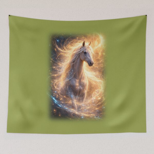 Item preview, Mystical Soul Horse - Energy in Gold designed and sold by Spirit75.