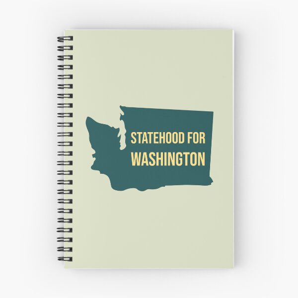 Item preview, Statehood for Washington Retro Minimalist State Map Design designed and sold by Terry Bain.