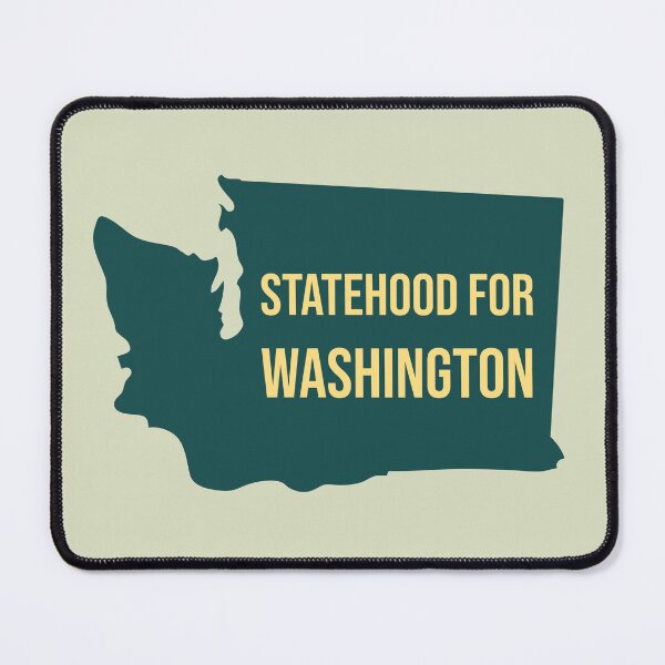 Item preview, Statehood for Washington Retro Minimalist State Map Design designed and sold by Terry Bain.
