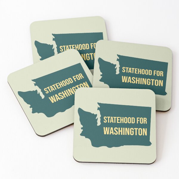 Item preview, Statehood for Washington Retro Minimalist State Map Design designed and sold by Terry Bain.