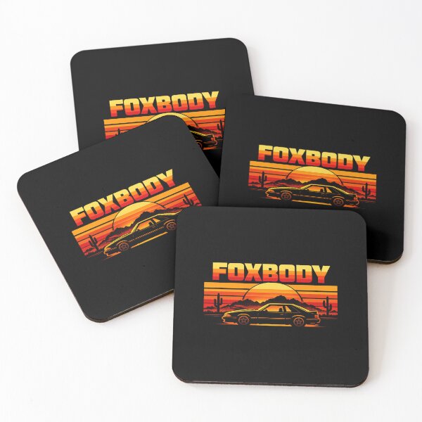 Item preview, Foxbody Retro Sunset Classic Mustang Muscle Graphic Tee designed and sold by TheArtOfCar.