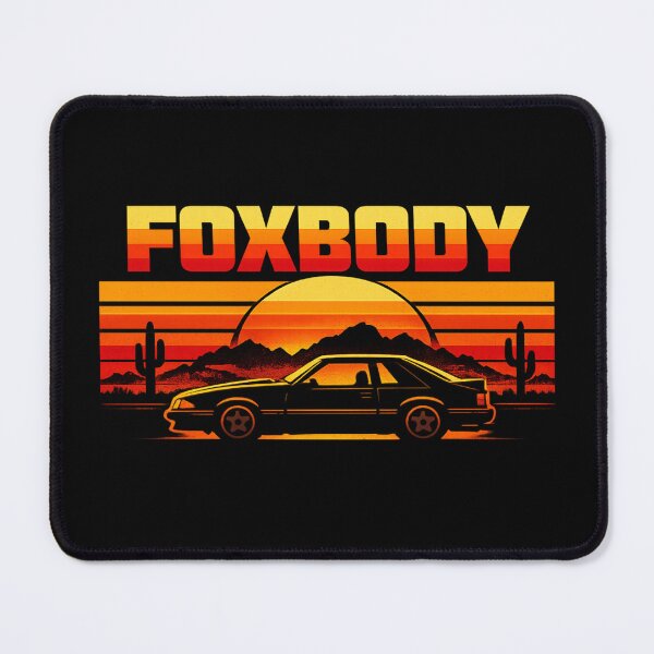 Item preview, Foxbody Retro Sunset Classic Mustang Muscle Graphic Tee designed and sold by TheArtOfCar.