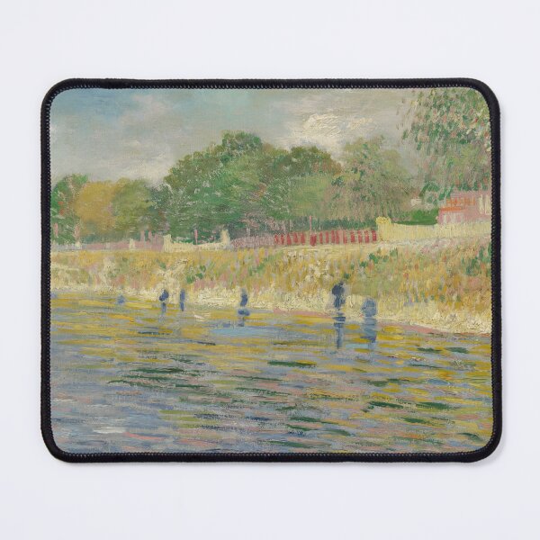 Item preview, Bank of the Seine by Vincent van Gogh: Tranquil Post Impressionist River Scene designed and sold by artofuniverse.