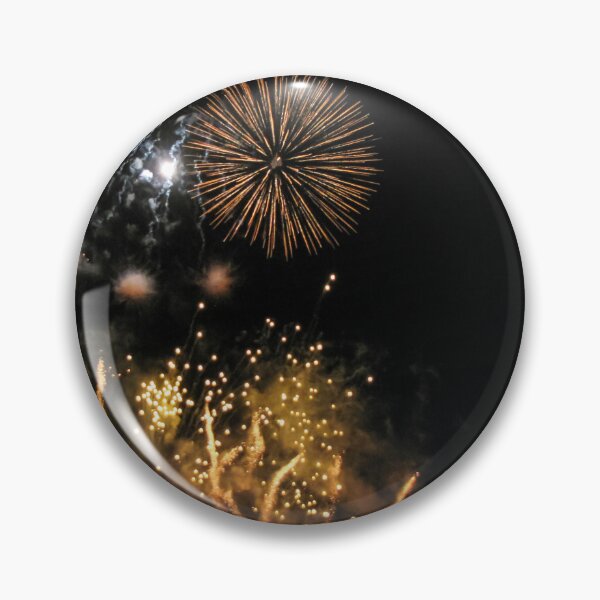 Item preview, Golden Fireworks Bursts Illuminate Night Sky During Festive Celebration and Holiday Firework Display designed and sold by Nmallia.