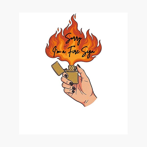 Artikelvorschau, Tut mir leid, ich bin ein Feuerzeichen | Widder-Geburtstagsgeschenk entworfen und verkauft von ChaaiTee.