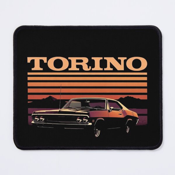 Item preview, Ford Torino Retro Sunset Classic Muscle Car Graphic Tee designed and sold by TheArtOfCar.