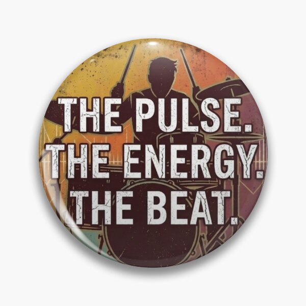 Item preview, Vintage Drummer Silhouette - The Pulse The Energy The Beat Drumming designed and sold by Rhythm Thru Art .
