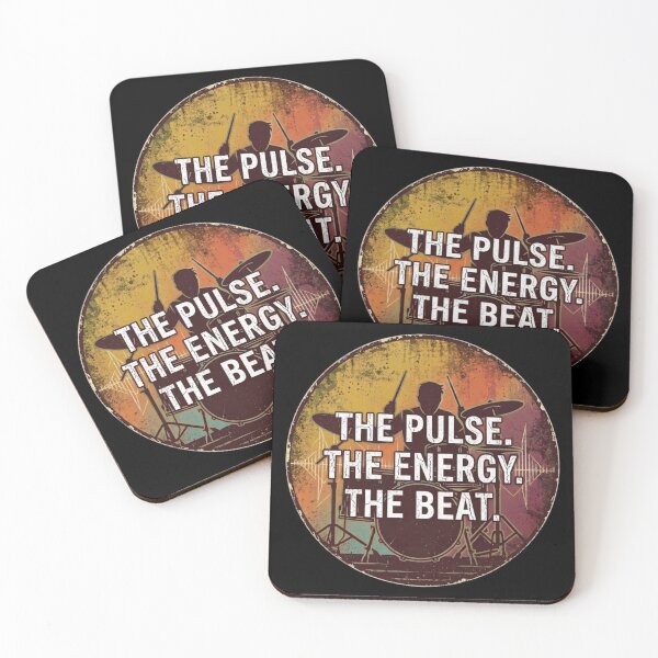 Item preview, Vintage Drummer Silhouette - The Pulse The Energy The Beat Drumming designed and sold by Rhythm Thru Art .
