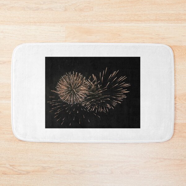 Item preview, Golden Fireworks Bursts Illuminate Night Sky During Festive Celebration and Holiday Firework Display designed and sold by Nmallia.