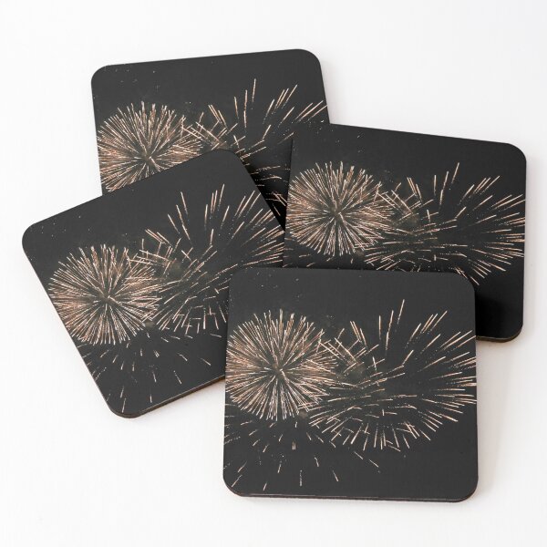 Item preview, Golden Fireworks Bursts Illuminate Night Sky During Festive Celebration and Holiday Firework Display designed and sold by Nmallia.