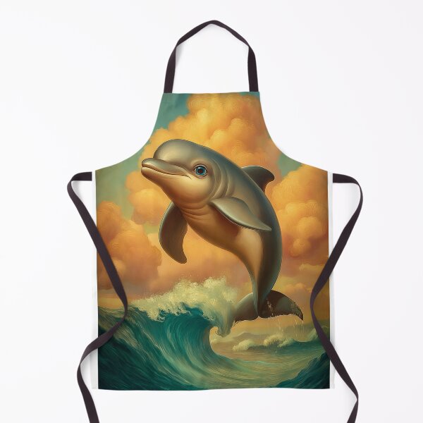 Item preview, Dolphin leaping from a wave designed and sold by PetsArt.