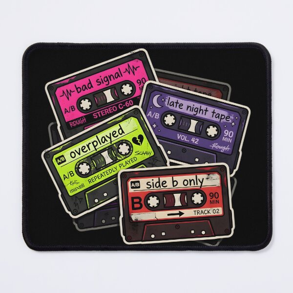 Item preview, Late Night Mixtape Stack designed and sold by ZETORA Studio.