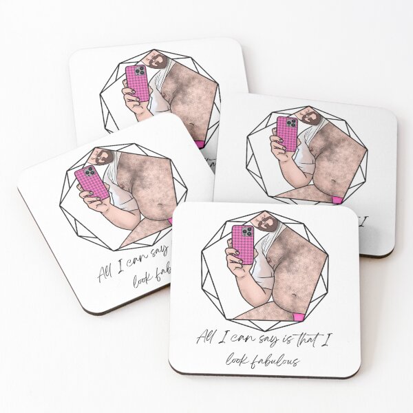 Item preview, All i can say is that i look fabulous design, body positivity, gay, bear, pink, print, tshirt designed and sold by Sketch me the T.