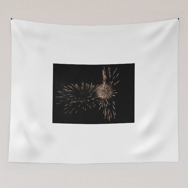 Item preview, Golden Fireworks Bursts Illuminate Night Sky During Festive Celebration and Holiday Firework Display designed and sold by Nmallia.