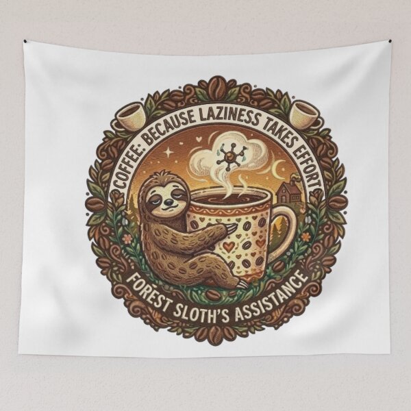 Item preview, Sloth & Coffee: Laziness Requires Energy designed and sold by NoriudaR.