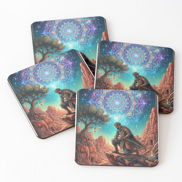Item preview, Desert Warrior Mystic Mandala Galaxy Night Fantasy Art designed and sold by Krfto.